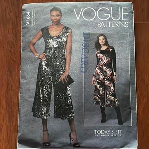 2/$15 Vogue V1664 Sewing Pattern All Sizes Included